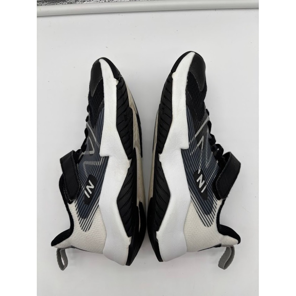New Balance Rave Run v1 Kids Sneakers Black White Mesh Hook and Loop Strap - Picture 8 of 10